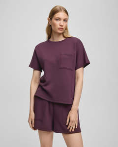 MSCH Harissa Ima Q Short Sleeve Sweatshirt Fudge