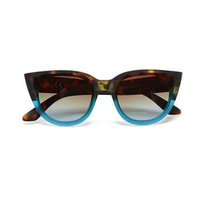 Sunglasses: Okkia Silvia Havana/Blue Sunglasses