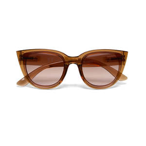 Okkia Silvia Brown/Light Pink Sunglasses
