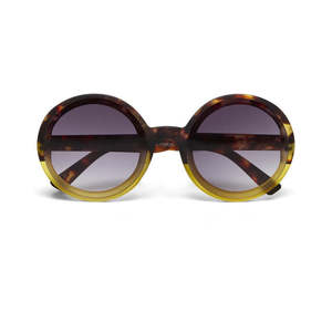 Sunglasses: Okkia Monica Havana/Yellow Sunglasses
