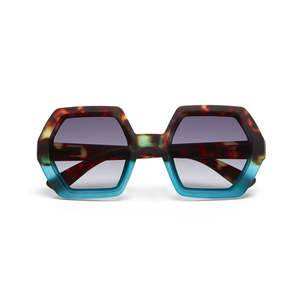 Sunglasses: Okkia Emma Havana/Blue Sunglasses