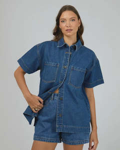 All About Eve Simi Denim Shirt Heritage Blue