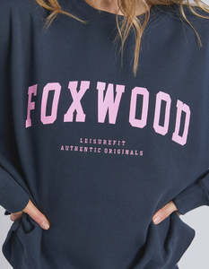 Foxwood Interval Crew Navy/Neon Pink