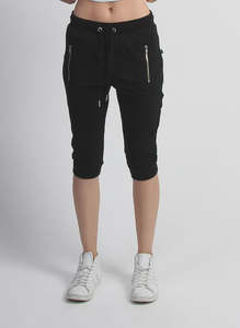 Federation Cut Trackies Staple Black/Silver