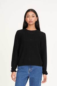 Knitwear: Huffer Ziggy Cruise LS Top Black