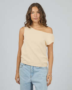 Knitwear: Silent Theory Ellis Off The Shoulder Top Butter