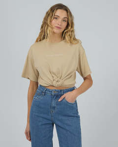 Silent Theory Logo Tee Oatmeal