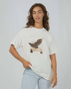 All About Eve Montana Relaxed Tee Vintage White