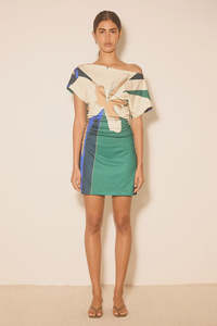 Mon Renn Desert Flower Mini Dress