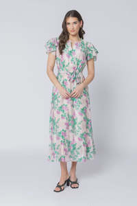 Seeking Lola Coastal Maxi Dress Zen Garden