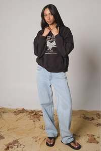 Sweaters: Silent Theory Ambient Hoodie Washed Black