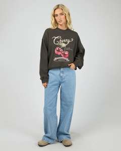 Sweaters: All About Eve Pippa Box Crew Washed Black