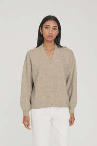 Kendall Cardigan Oat Marle Huffer