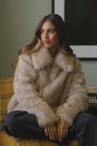 All About Eve Sable Faux Fur Coat