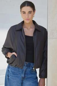 Womens Outerwear: Stories Be Told Troupe Jacket Chocolate