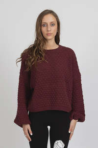 Federation Honeycomb Knit Merlot