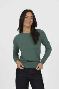 Knitwear: Humidity Mae Jumper Forest