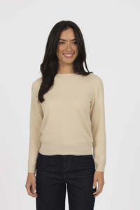 Knitwear: Humidity Mae Jumper Buttermilk