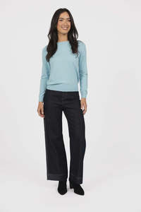 Knitwear: Humidity Mae Jumper Aquamarine