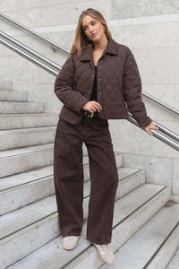 Among The Brave: Among The Brave Varsity Chocolate Barrel Jeans