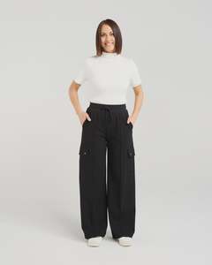 Seduce Cleo Cargo Pant Black