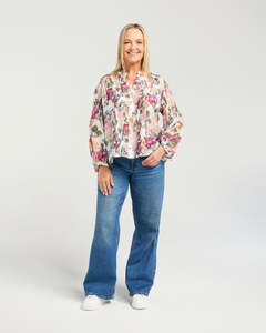 Seduce Fern Blouse Painters Garden