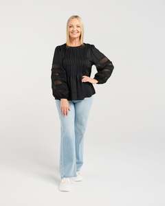 Seduce Fatima Top Black