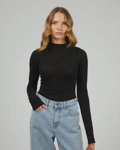 Silent Theory Priya Layering Top Black