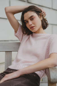 Knitwear: Stories Be Told Countless Blush Soft Knit Tee