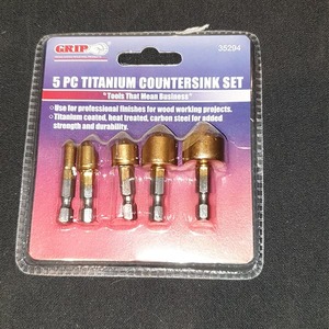New Kart Parts: 5 Piece Titanium Countersink Set