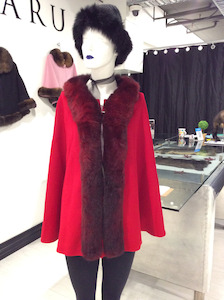 Fur Trim Cape