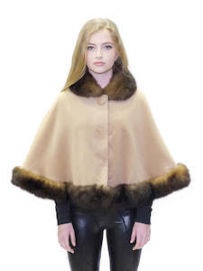 Cape: Fur Lined Woollen Cape