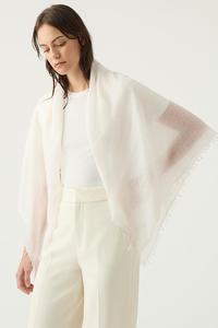 Cloud Cashmere Fringed Scarf