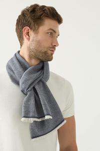 Herringbone Men's Cashmere Scarf