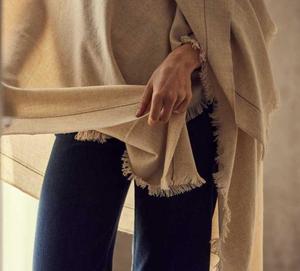 Pinstripe Cashmere Throw