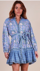 Products: Lorena dress blue - Katerina Boutique