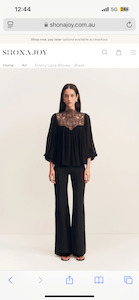 Emory Lace Blouse - Black - Katerina Boutique
