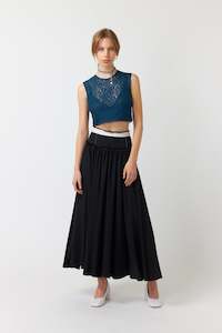 Chopped calico petticoat