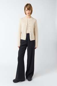 Knitwear: Scallop cardigan