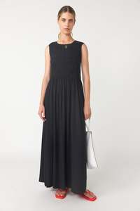 Ruched maxi dress