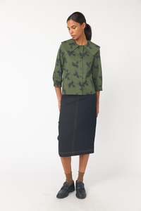 Wallpaper smock top