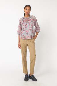 Twill cigarette pant