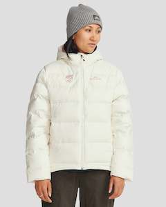Women's Epiq Hooded Down Jacket - Natural | New Zealand Team Supporters Collection
