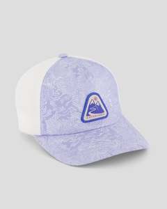 Kids Accessories: Kids’ Trucker Cap - Lilac Nature Lines Print