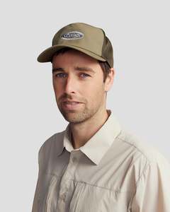 Embroidered Trucker Cap  -  Dark Olive Green
