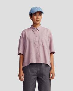 Shirts: Women’s Weekend Natural Short Sleeve Shirt -  Thistle Chambray