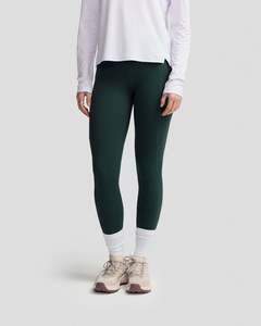 Travel Knits: Women's Seeker 7/8 Leggings - Deep Forest