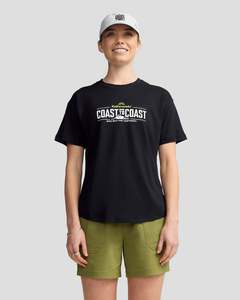 Tee Shirts: Coast To Coast - Women's Solid Organic Cotton Tee - Black/Black