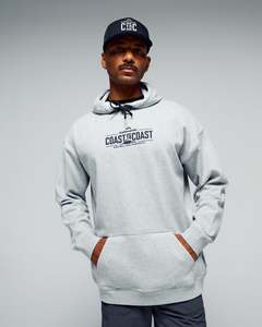 Fleece Midweight: Coast To Coast - Unisex Hoodie V2 - Light Grey Marle