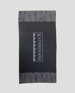 Packable Sand proof Towel - Black/Charcoal